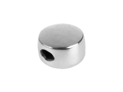 Sterling Silver Silicone Stopper Ellipse 7mm Bead