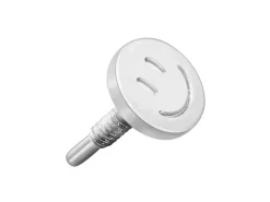 Sterling Silver Smiley Face Labret Post 3mm