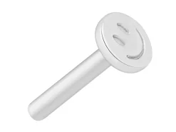 Sterling Silver Smiley Face Labret Tube 3mm
