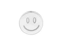 Sterling Silver Smiley Face Labret Tube 3mm