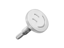 Sterling Silver Smiley Labret Stud Earrings