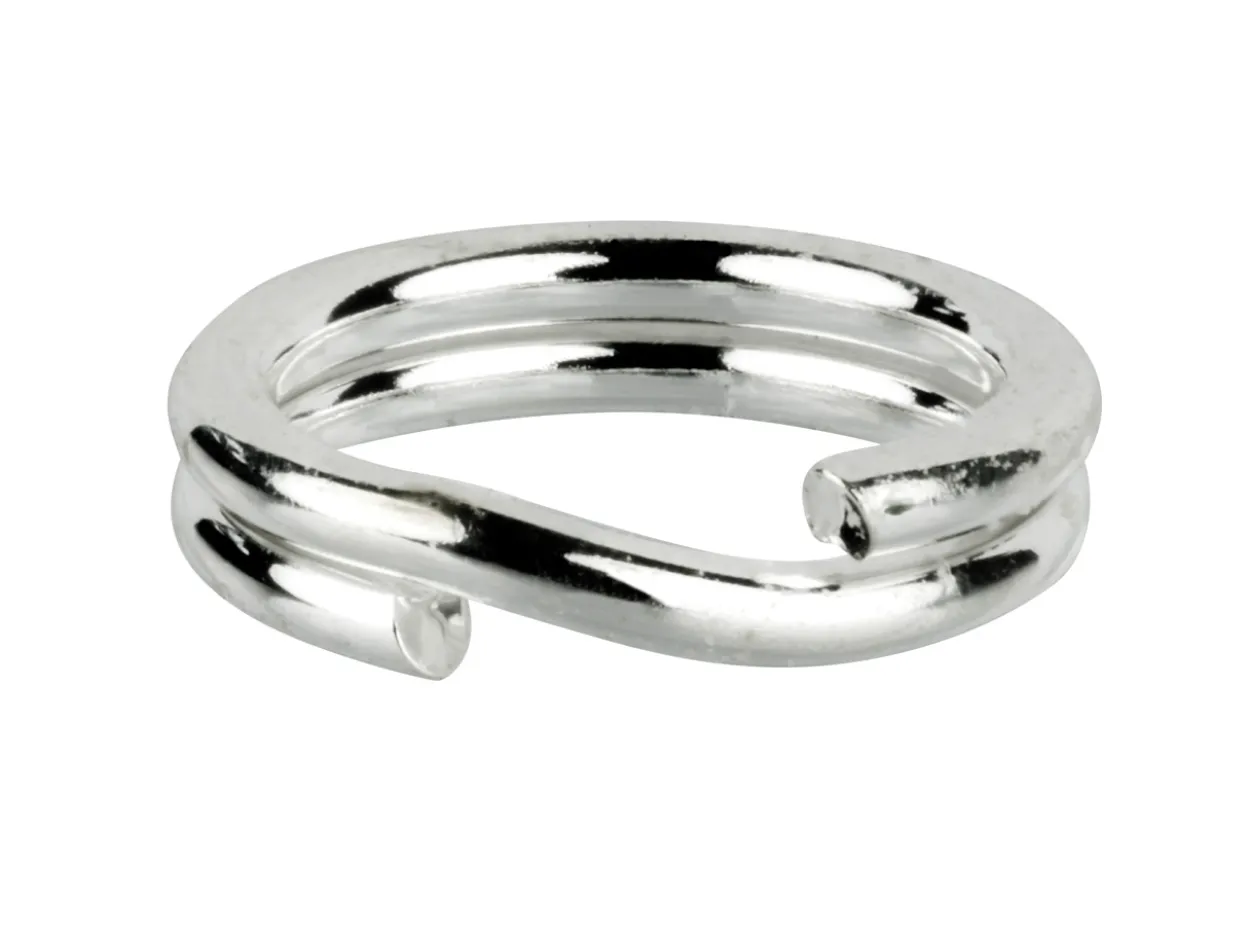 Sterling Silver Split Ring 5mm, Pack of 10