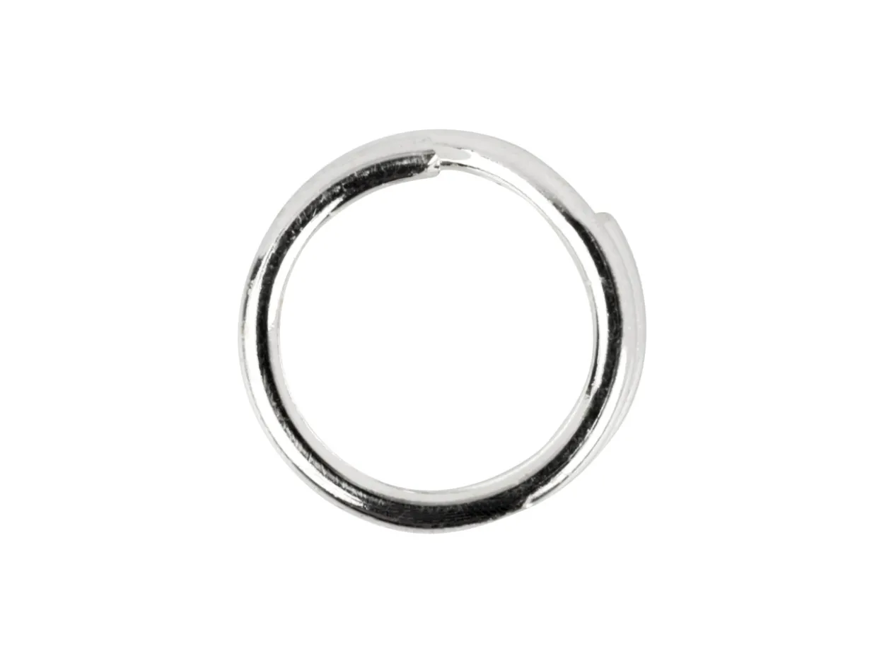 Sterling Silver Split Ring 6mm, Pack of 10