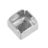 Sterling Silver Square Bezel Cup 4mm, Pack of 6