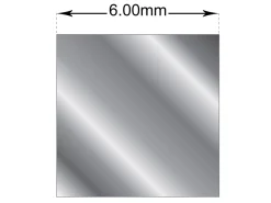 Sterling Silver Square Wire 6.00mm Fully Annealed, 100% Recycled Silver