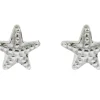 Sterling Silver Starfish Stud Earrings