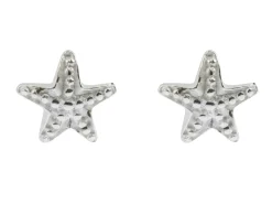 Sterling Silver Starfish Stud Earrings