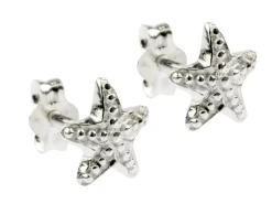 Sterling Silver Starfish Stud Earrings