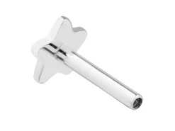 Sterling Silver Star Labret Tube 4.5mm