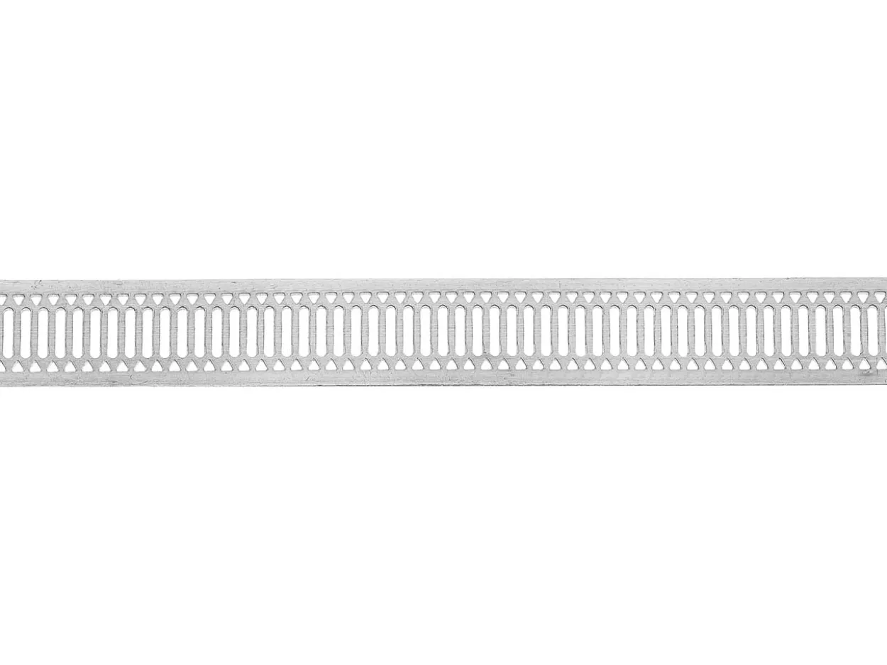 Sterling Silver Stencil Ribbon Gallery Strip 8.4mm