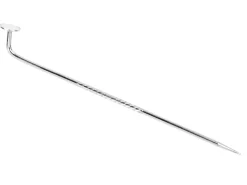 Sterling Silver Stick Pin With 4mm Pad, Pin 50mm Long With Fine Twist