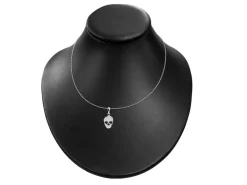 Sterling Silver Sugar Skull Halloween Jewellery Pendant And Chain Set