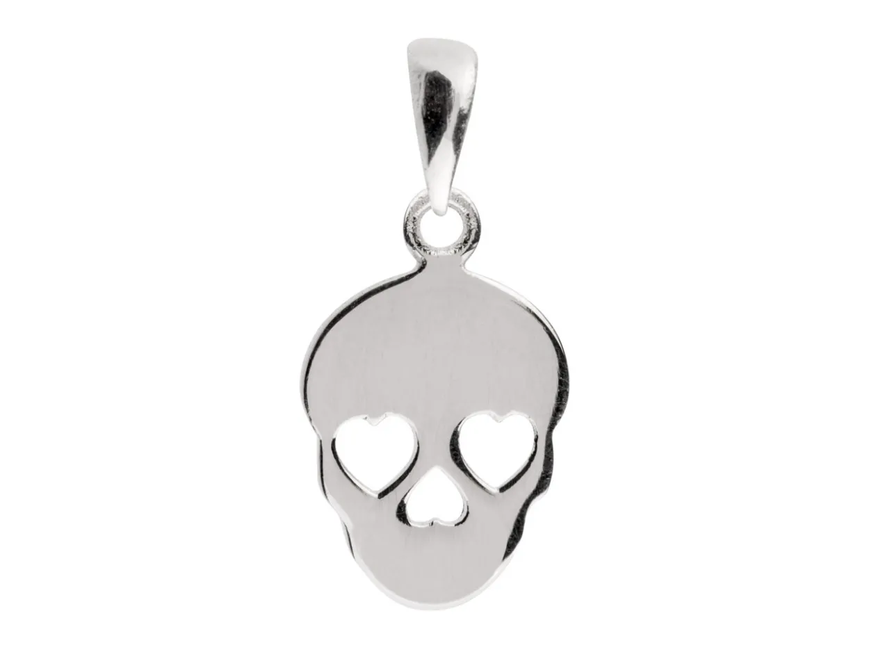 Sterling Silver Sugar Skull Pendant