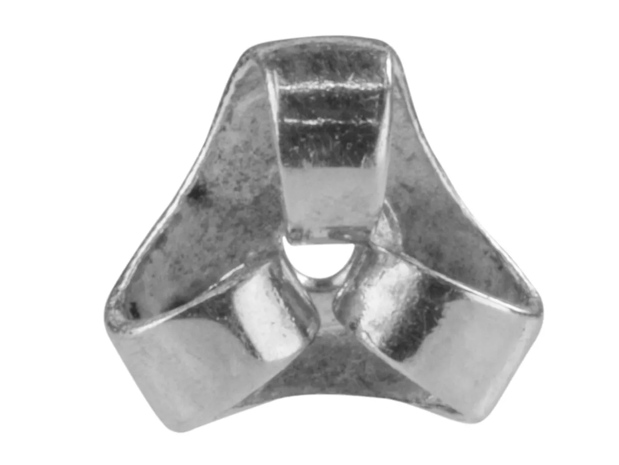 Sterling Silver Support Scroll Triangular Pack of 20