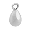 Sterling Silver Teardrop Solid Bead 7mm, 100% Recycled Silver