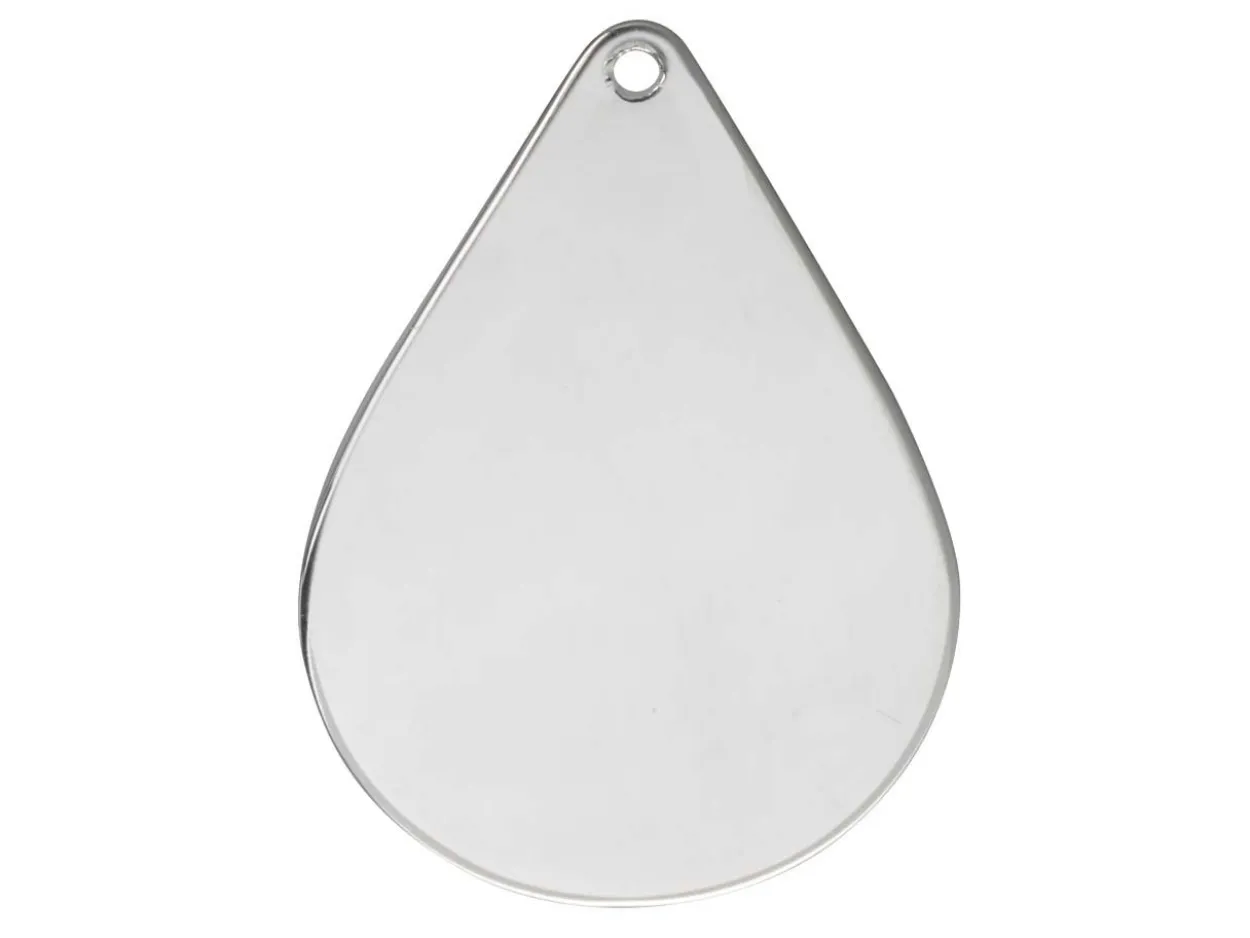 Sterling Silver Teardrop 20x28mm Stamping Blank Pack of 3