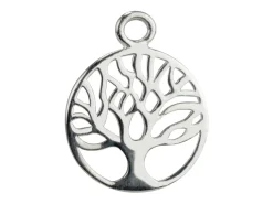 Sterling Silver Tree Of Life Classic Filigree Drop 10mm Pack of 5