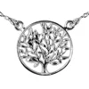 Sterling Silver Tree Of Life Necklet 18"/45cm Total Length