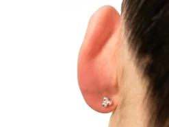 Sterling Silver Trinity Ball Labret Tube 4.5mm