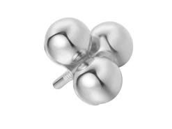Sterling Silver Trinity Ball Labret Stud Earrings