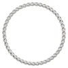 Sterling Silver Twisted Ring 0.9mm Size L1/2