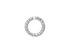 Sterling Silver Twisted Wire Open Jump Ring 6mm100% Recycled Silver