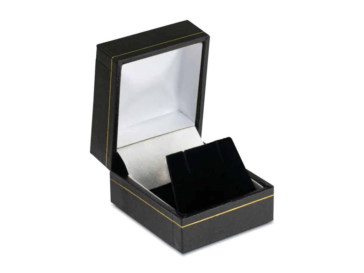 Sterling Silver Valentine's Day Round Cut Out Hearts Stud Earrings, With Display Box