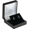 Sterling Silver Valentine's Day Jewellery Heart Drop Earrings, With Display Box