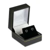 Sterling Silver Valentine's Day Jewellery Heart Outline Stud Earrings, With Display Box