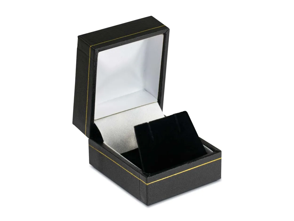 Sterling Silver Valentine's Day Jewellery Heart Outline Stud Earrings, With Display Box