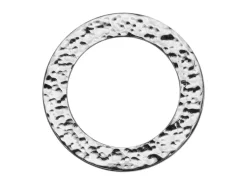 Sterling Silver Washer Hammered Blank 25mm