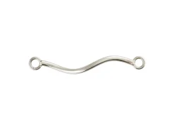 Sterling Silver Wave Connector 1mm X 17.5mm
