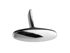 Sterling Silver Whale Tail Cufflink Oval
