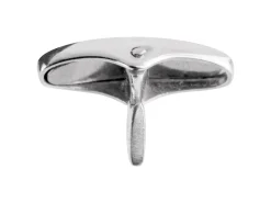 Sterling Silver Whale Tail Cufflink Oval