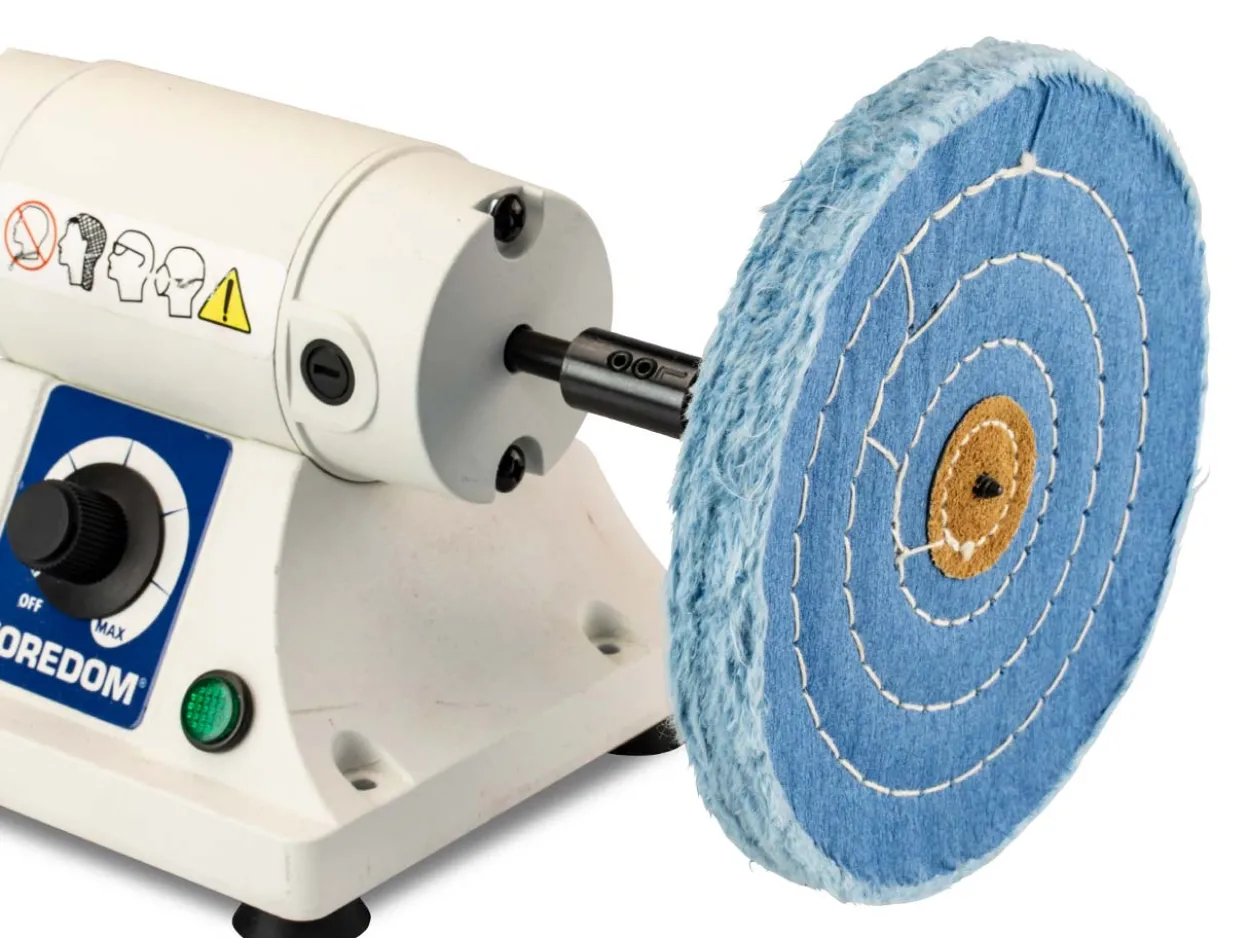 Stitched Cotton Mop, Blue, 152mm X 50 Ply