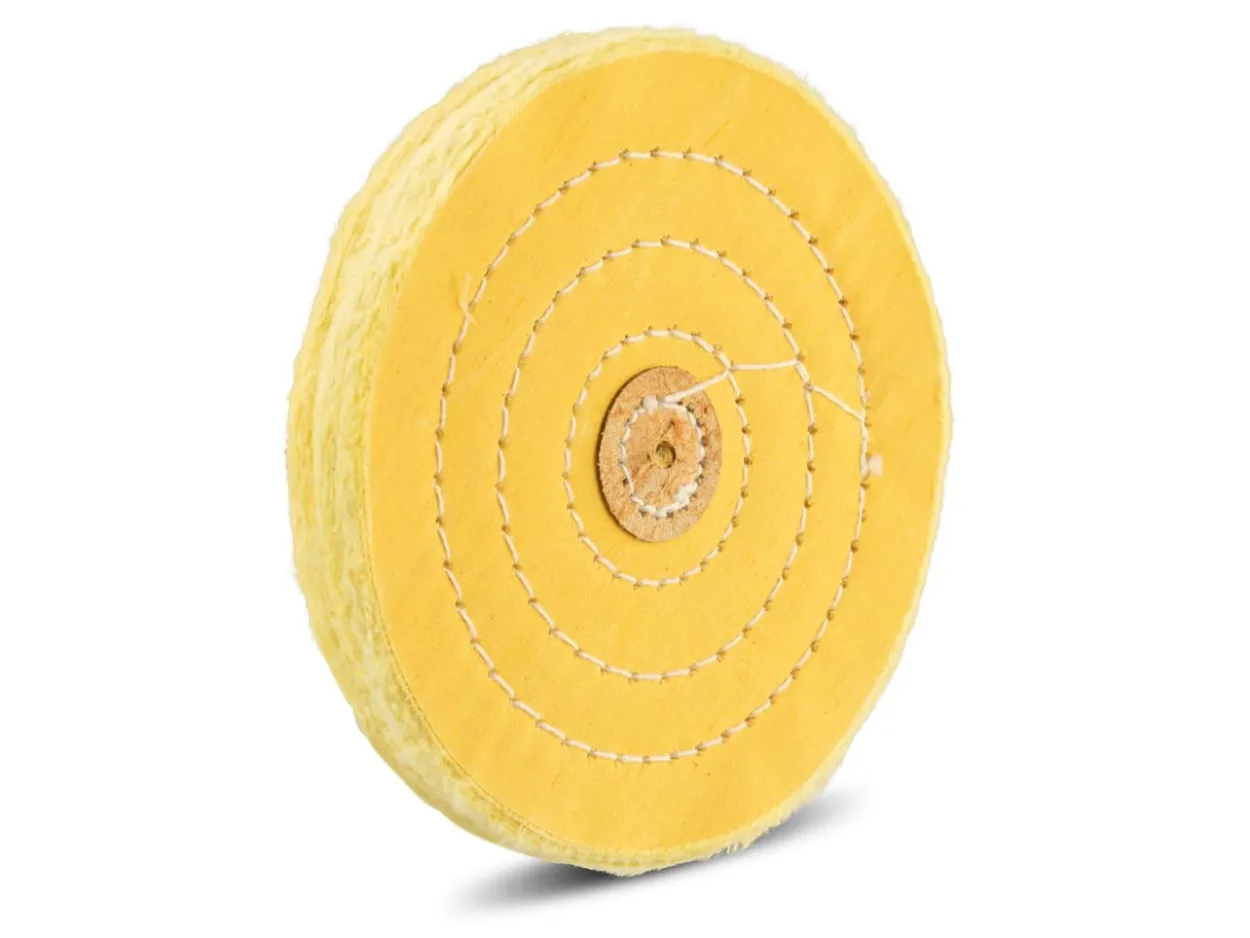 Stitched Cotton Mop, Yellow, 152mm X 50 Ply