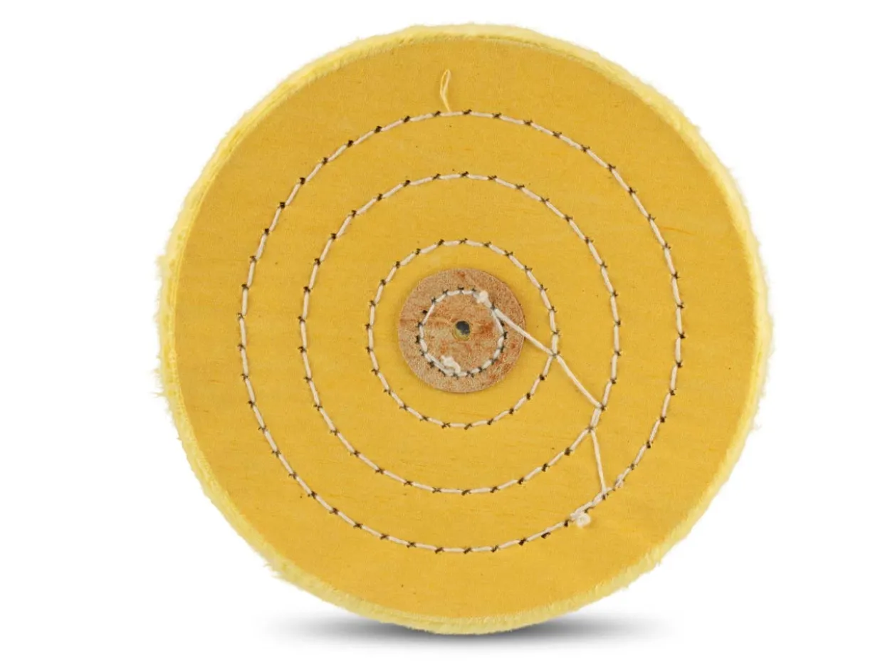 Stitched Cotton Mop, Yellow, 152mm X 50 Ply