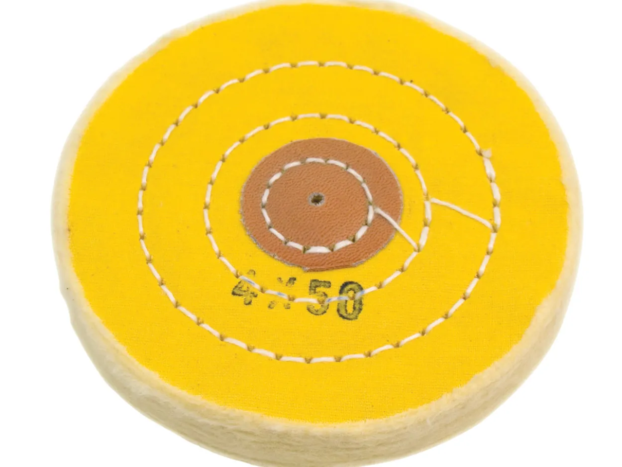 Stitched Yellow Mop 4" 50 Ply