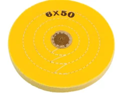 Stitched Yellow Mop 6" 50 Ply