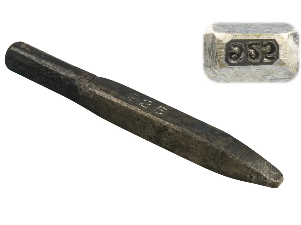 Straight Sunk Punch .925 Silver Marking Stamp