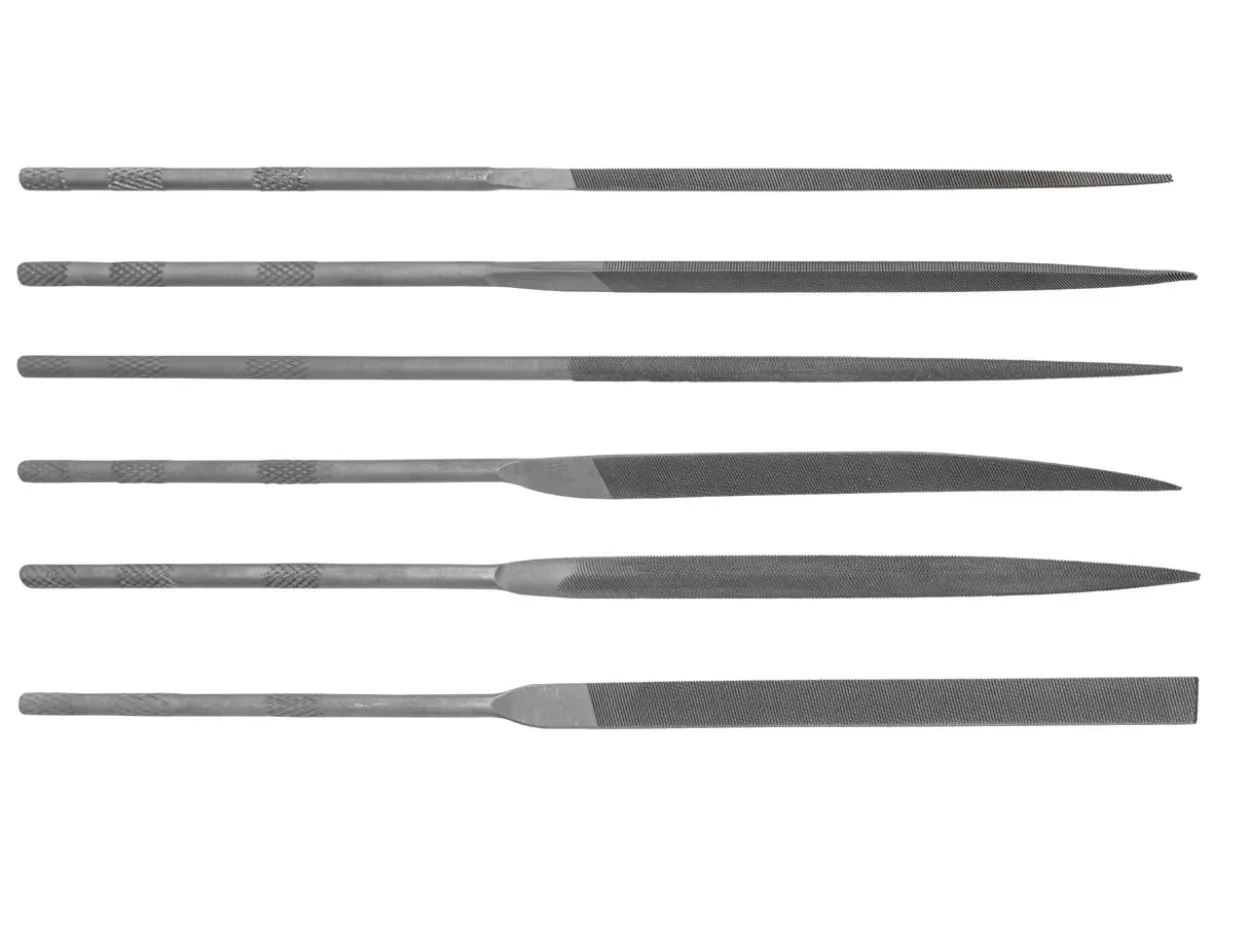 Superior Needle File, Set Of 6, Cut 0 - Coarse Grade