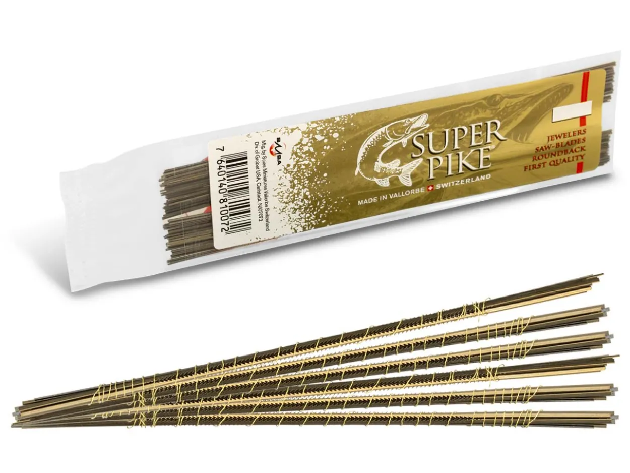 Super Pike Swiss Saw Blades Grade 8/0 Bundle 12