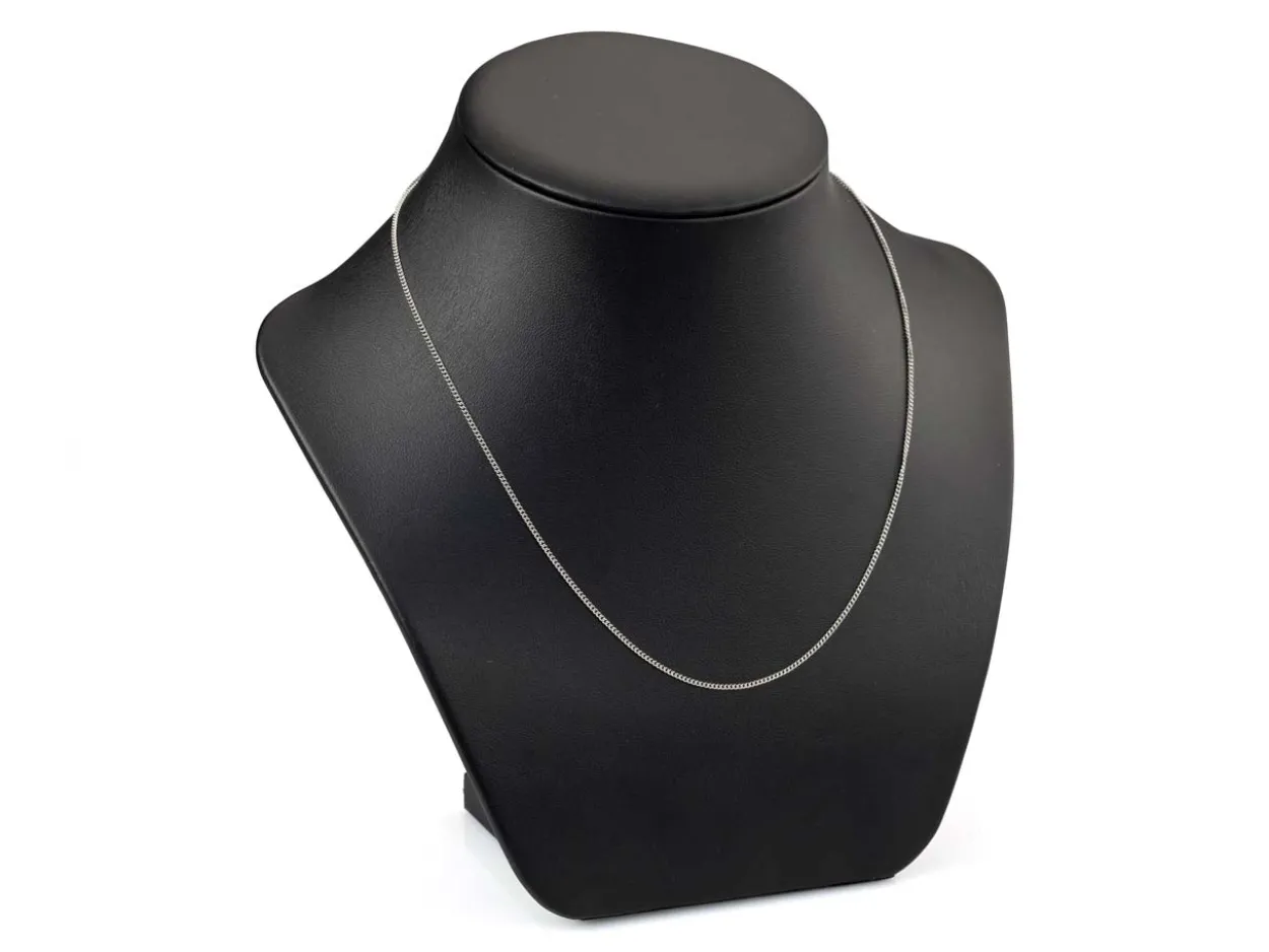 Surgical Steel 1.2mm Round Curb Chain 18"/45cm Unhallmarked