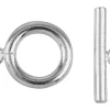 Surgical Steel Ring And Toggle Clasps Pack of 4