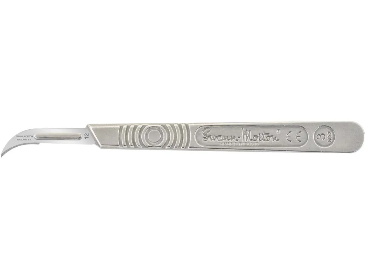 Swann Morton Scalpel Cutter No.12 Curved, Pack Of 5