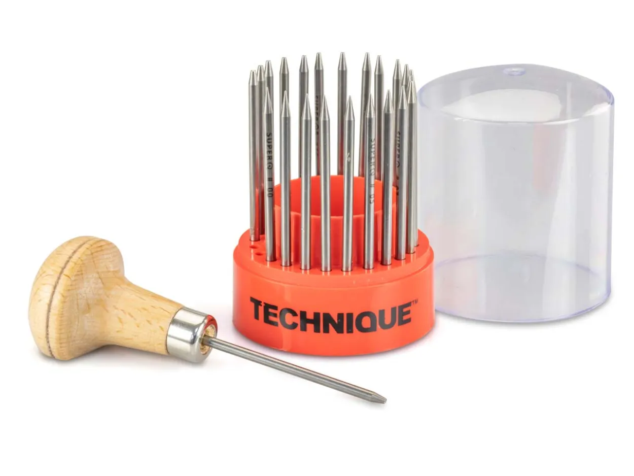 Swiss Set Of 23 Grain Tools Plus Handle