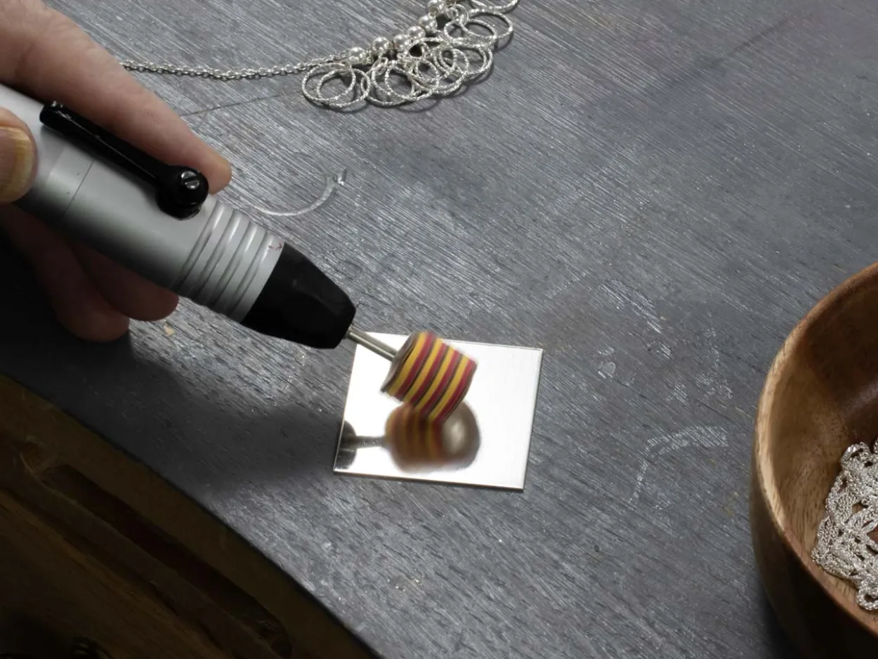 Synthetic Suede Lint Free Pendant Wheel, Hard, 15mm Diameter
