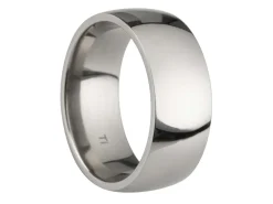 Titanium Court Polished Wedding Ring 8.0mm, Size Z, 2.0mm Wall