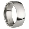 Titanium Court Polished Wedding Ring 8.0mm, Size Y, 2.0mm Wall