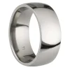 Titanium Court Polished Wedding Ring 8.0mm, Size W, 2.0mm Wall
